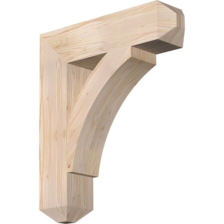 Ekena Millwork Thorton Craftsman Smooth Bracket, Douglas Fir, 5 1/2"W x 24"D x 28"H BKT06X24X28THR04SDF